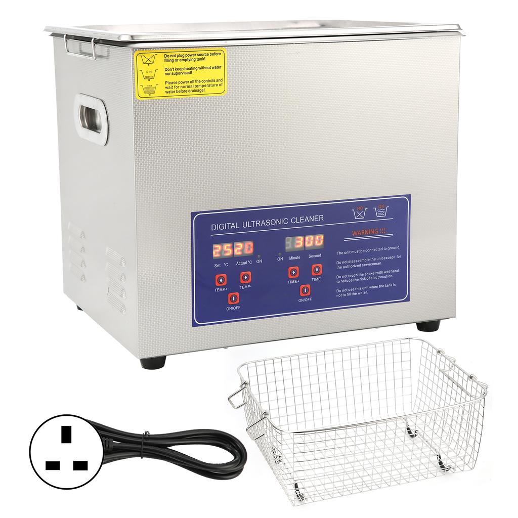 Ultraschallreiniger aus Edelstahl mit Timer, Heizung, 10 l, Industrieausrüstung, PS?40A