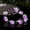 Natural Amethyst Diy Bracelet Irregular Healing Stone Purple Gravel Mineral Specimen Raw Quartz Crystal Necklace Gifts Jewelry