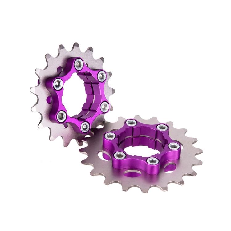 Pignon Monovitesse Acier Haute Résistance Roue Libre Roue d'Inertie Pignon Pièce pour Vélo à pignon fixe Facile à installer