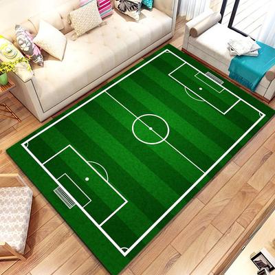 3D Fußballfeld Teppich Sport Thema Matte Große Fläche Teppich für Zuhause Wohnzimmer Cartoon Kinder Schlafzimmer Sofa Fußmatte Boden Teppich
