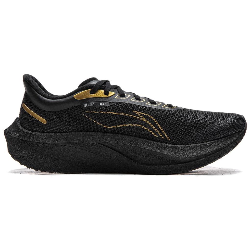 Li Ning Feidian 4 Challenger Dämpfung Abriebfest Niedrig geschnitten Renn Laufschuhe Herren Schwarz ARMW009-6