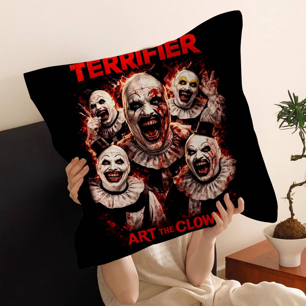 Horrorfilm T-TERRIFIER Kussenhoes Kussensloop Woonkamer Bank Huisdecoratie Op Maat