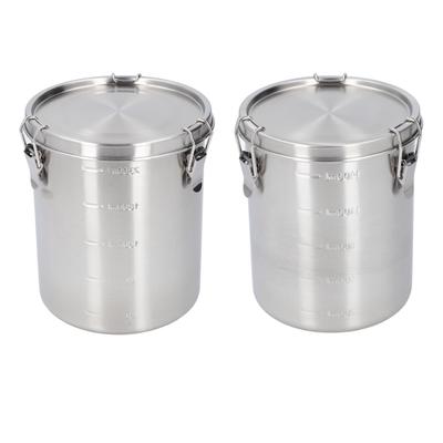 Airtight Pet Food Storage Container Stainless Steel Versatile Leakage Proof Cat Dog Food Holder Bin