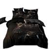 Black Myth Wukong Bedding Set,Game Characters Goku Bedding Set,Black 3D Printing Quilt Cover Pillowcase For Children and Adults