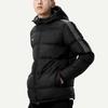 Li Ning Short Warm Hooded Sports Cotton Jacket Men Jackets Standard-Black AJMN023-1
