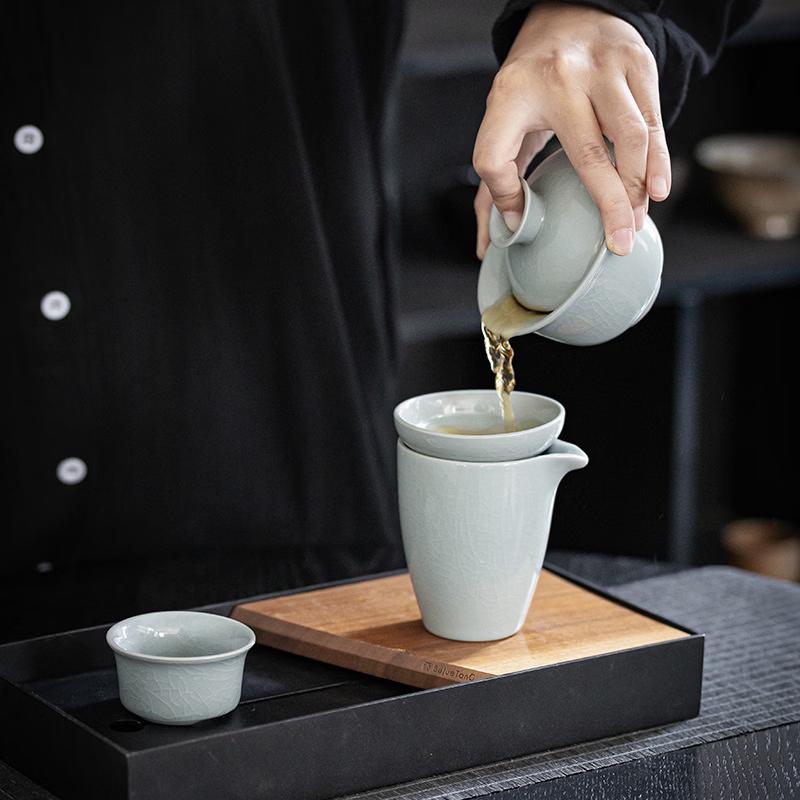 Ge Kiln Ceramic Tea Set Gift Box