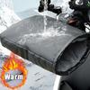 Motorcycle Scooter Thick Warm Handlebar Muff Grip Handle Bar Muff Rainproof Riding Protective Winter Warmer Thermal Cover Gloves