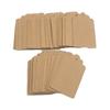100Pcs  Kraft Paper Wedding Hang Tag Gift Tags Lace Scallop Head Label
