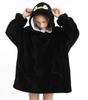 Autumn and Winter Sports and Leisure Warm TV Blanket Senior Children's Plush Comfortable Soft Bathrobe Warm Fluffy Robe