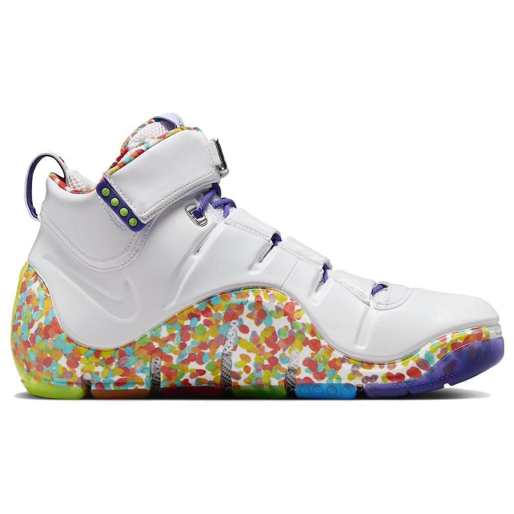 Nike Zoom LeBron 4 Fruity Pebbles 2024 Men Sneakers White True-Red Mean-Green DQ9310-100