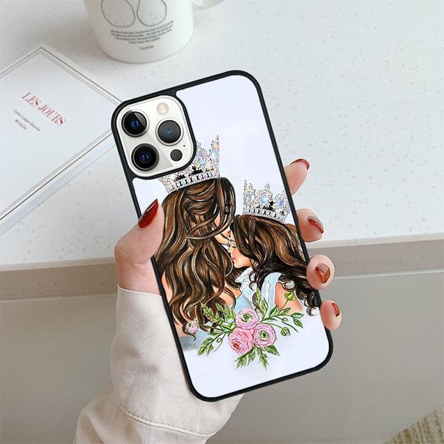 SUPER MOM MUM MOTHER MAMA CUTE BABY Phone Case For iPhone 17 Air 13 12 Cover For Apple 14 15 16 Pro Max Plus