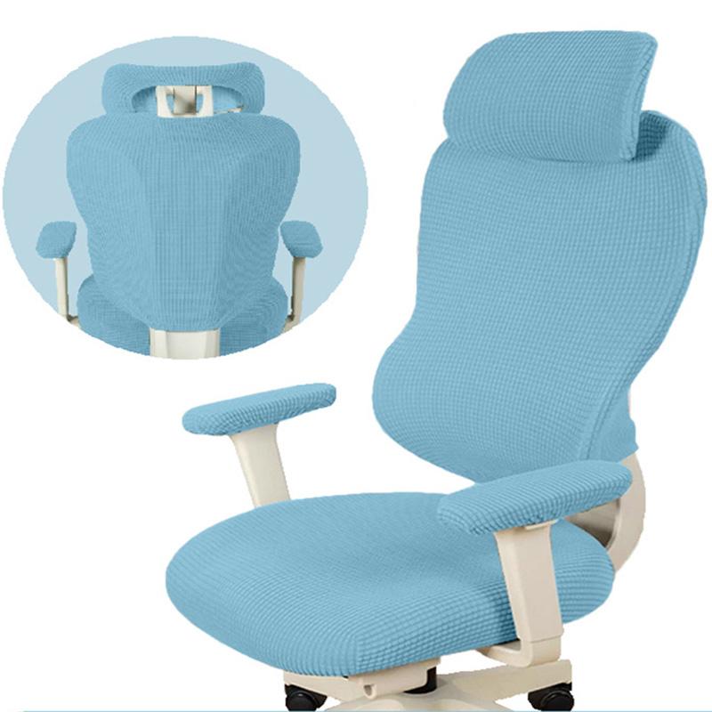 

1Set Ergonomic Office Computer Chair Cover Protective Case for Gaming Chairs Modern Simple Style Polyester Fabric 1Set