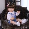 KEIUMI 55cm Reborn Girl Doll Full Silicone Vinyl Smiling Newborn Baby Doll toy Christmas Gifts Early Educational Playmate
