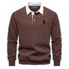 Ralph Lauren Herren Polo-Shirt mit Pony-Stickerei aus reiner Baumwolle, langärmelig, für Herbst und Winter