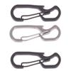 Schwarz Silber Edelstahl Schlüsselanhänger Flaschenöffner Multifunktionaler Karabiner Multifunktionaler Outdoor Schlüsselanhänger Ring Tasche Anhänger