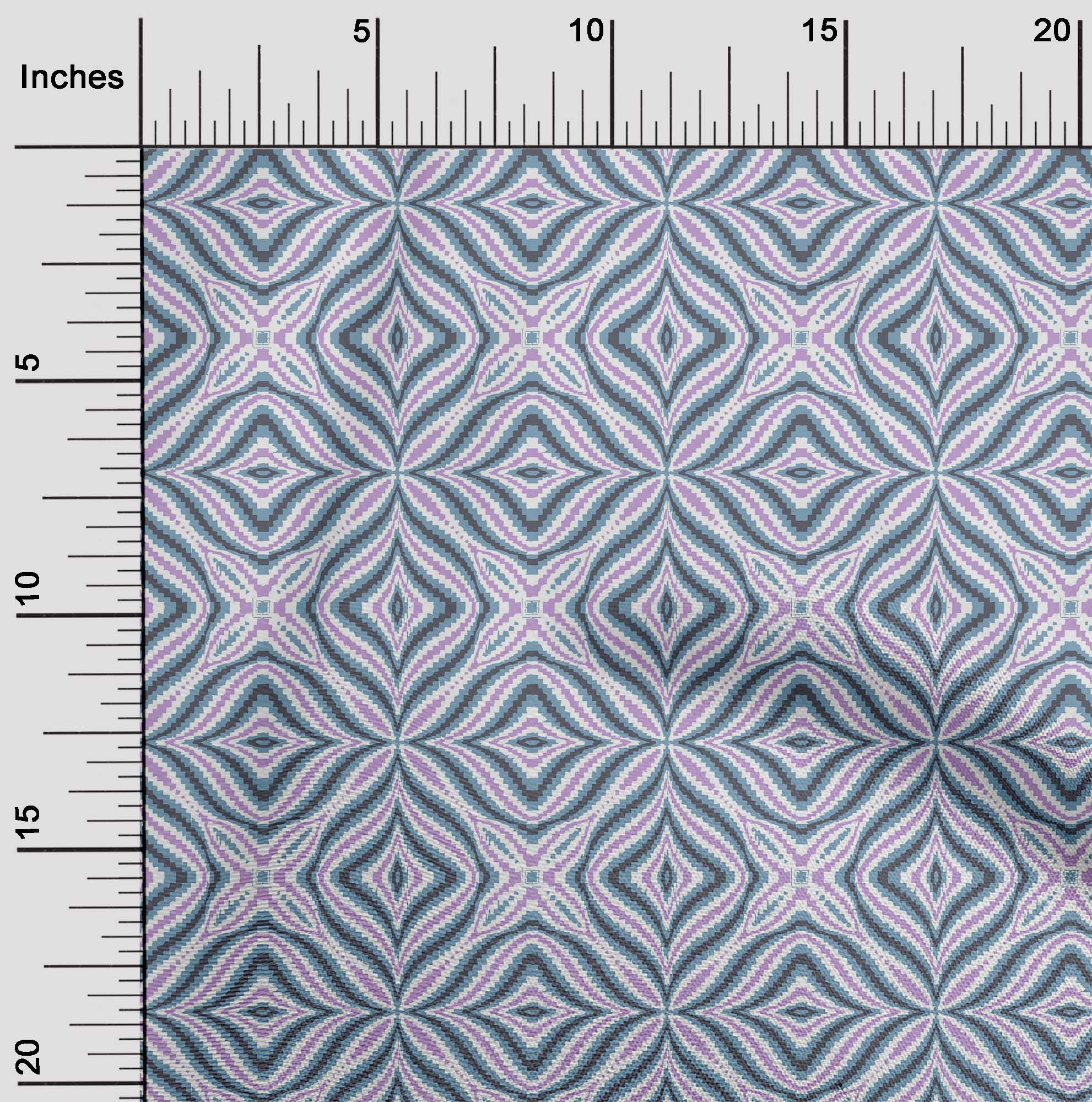 

oneOone Cotton Flex Fabric Floral & Ogee Flame Stitch Print Fabric By Yard 40 Inch 42 Inch - Viscose Chiffon сталлю синього кольору