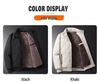 Men’s 2025 Winter Stand Collar Windproof Cotton Jacket - Thick Velvet, Middle-Aged Dad Style