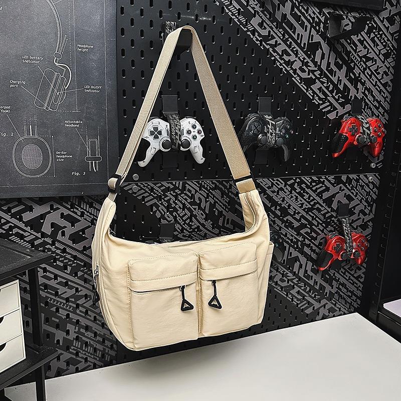 

Темпераментная брызгозащитная нейлоновая сумка большой вместимости для досуга и поездок на работу, легкая сумка-пельмень, милый стиль, рабочий стиль, на плечо хаки