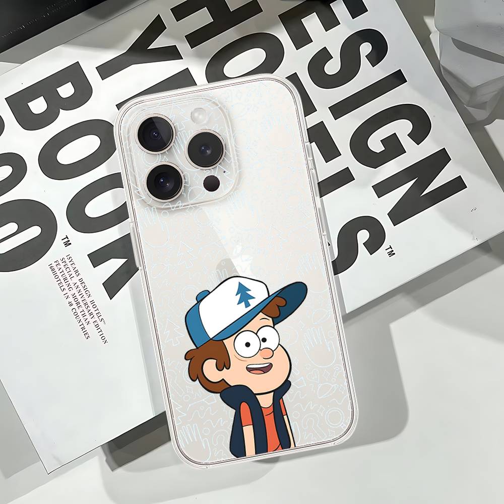 Cute G-gravity Falls-S Phone Case Soft Transparent Case For IPhone 17 16 15 14 13 12 11 Pro Max Mini Plus Cover Case