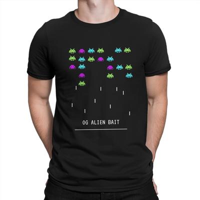 Space Invaders Videojuego de Disparos Camiseta OG Alien Bait para Hombre Ropa Urbana Camisetas para Hombre