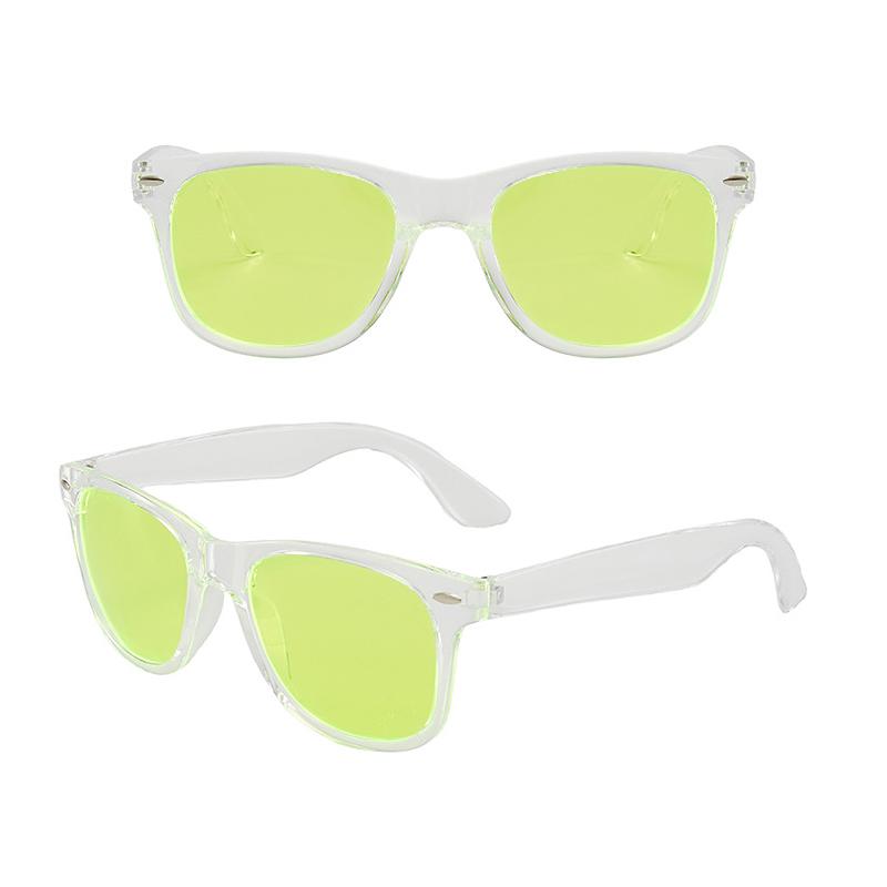 RMM New Clear Sunglasses Women Men Transparent Frame Night Vision Sun Glasses Mirror Reflective Glasses UV400 Eye Wear