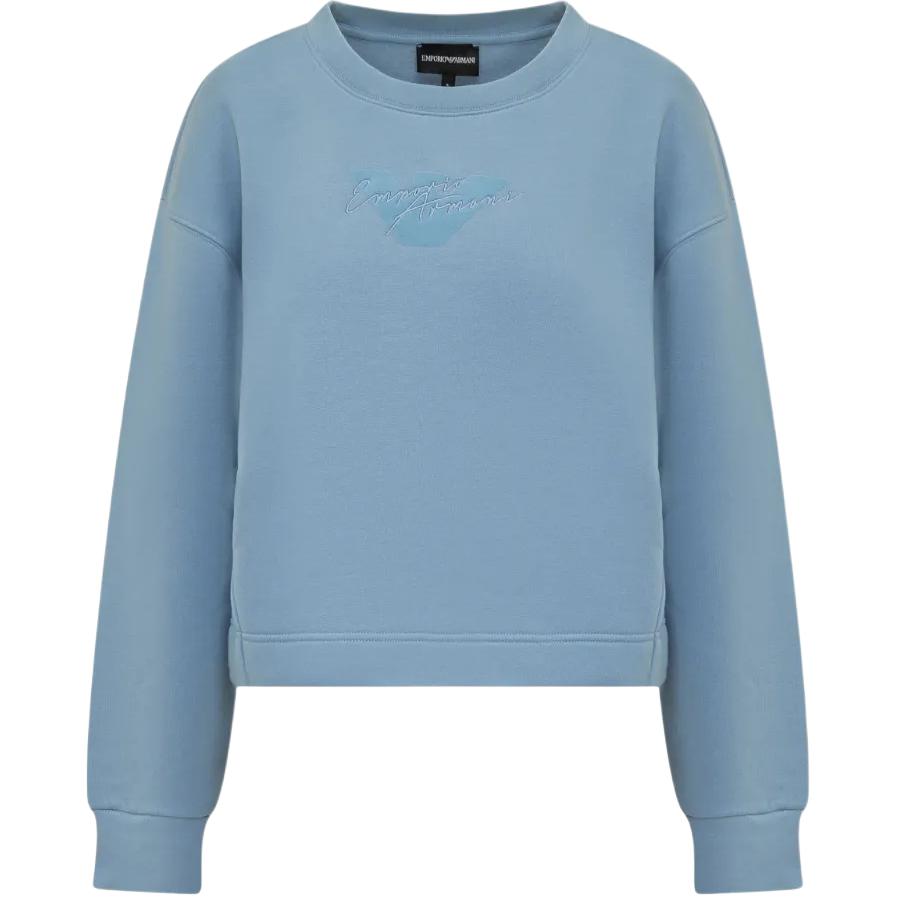 Emporio Armani Embroidered Crew Neck Long Sleeve Sweatshirt Women tops Blue 6R2M7L-2JTDZ-0712 S 8880₽