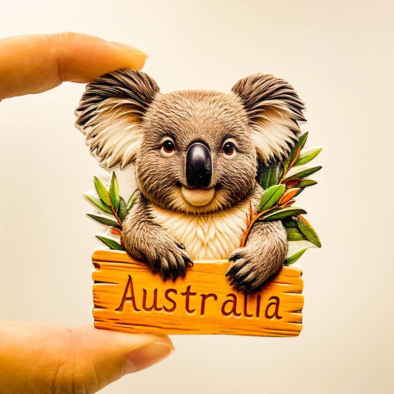Sydney Opera House & Koala Souvenir Fridge Magnet - Australian Gift