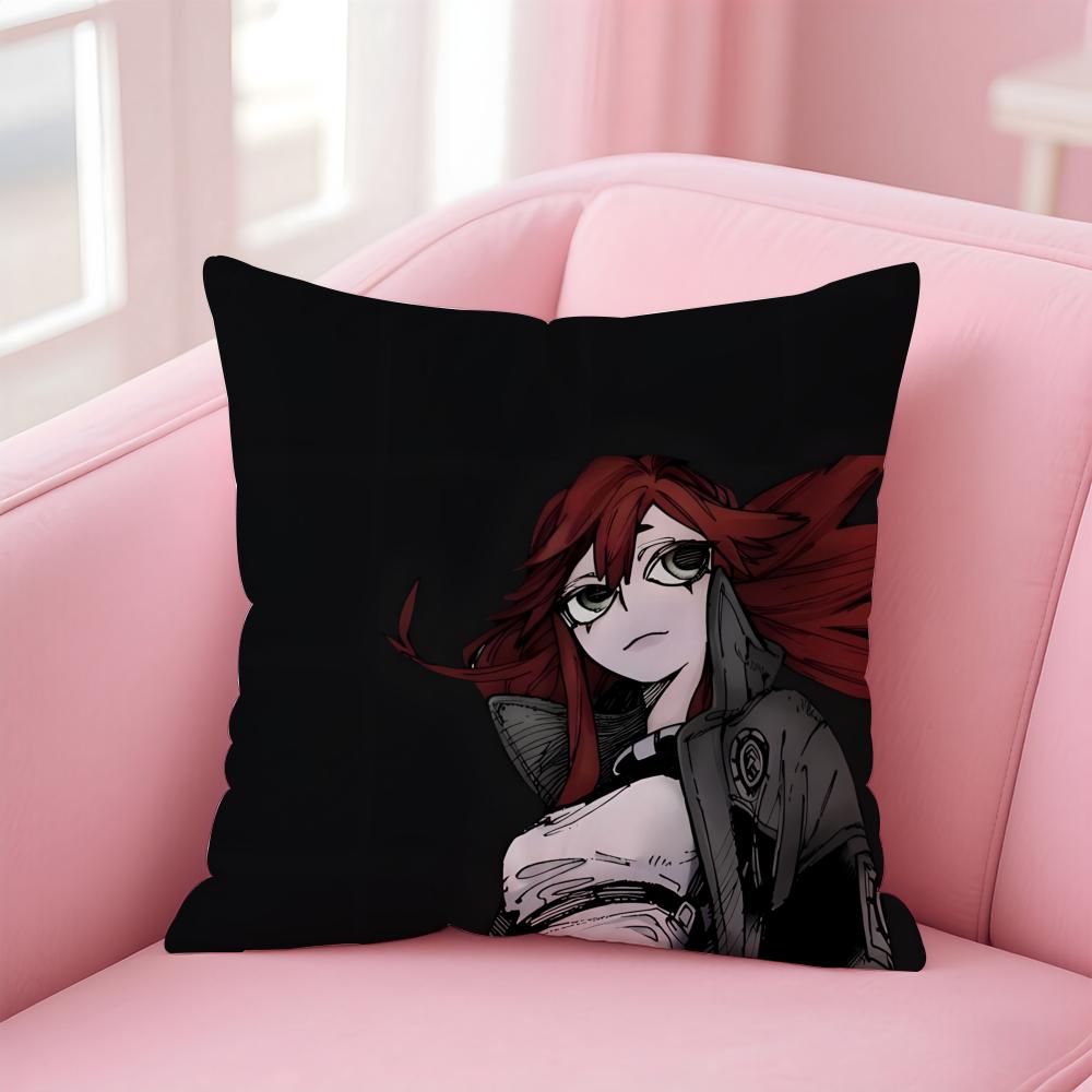 manga gritty GGachiakuta Cushion Cover Pillowcase Short Plush Invisible zipper Room Sofa Cushion Cover