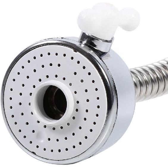 Swivel Faucet Aerator, 360° Rotatable Kitchen Sink Faucet Aerator Swivel Faucet Extender Sprayer Faucet Head No Splash Nozzle Filter Hose Adjustable