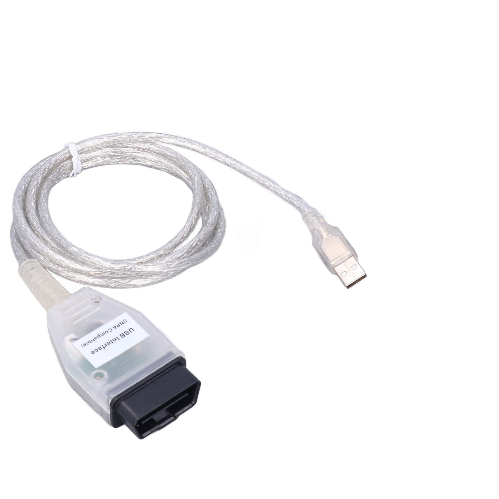 

Диагностический кабель OBD2 Чип FT232RL 8-контактный K D CAN ABS Термостойкость Замена для 1 3 5 серии X1 X5