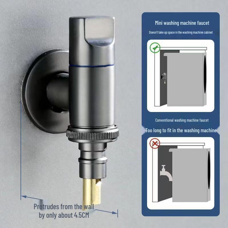 TLXT Washing Machine Faucet with Auto Shut-off Valve