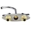 Brass Double Hole Handle Kitchen Faucet Suitable For Kitchen