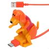 Funny for Touch Dog Phone Charger Cable for Type-C Moving Stray Dog Fast Charging USB C Cable with for Touch Switch