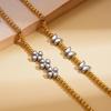 Titanium Steel Star Bead Bracelet - Elegant Design with a High-End Luxury Feel for Women