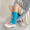 Socks College Style Spring And Autumn Medium Tube Stacking Socks Solid Color Lace Lolita Wool Leg Cover