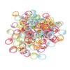100Pcs Colorful Crochet Stitch Markers Metal Knitting Marker Rings  For Knitting Projects