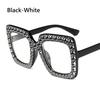 Crystal Rhinestone Frame Sunglasses for Women Vintage Cat Eye Sun glasses Sparkling Star Sunglasses Fashion Mirror Shades