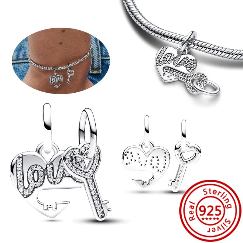 925 Sterling Copper Charm Twisting Arrow Lucky Dice Forever & Always Infinity Love Color Beads Fit Pantaro DIY Bracelet