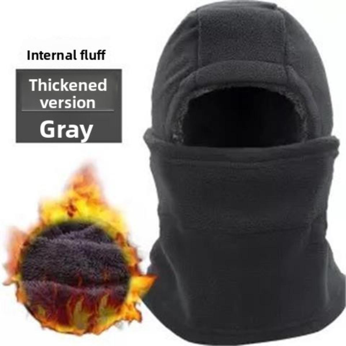 

Уличная флисовая шапка, Зимняя теплая спортивная шапка для лыж, Теплый головной убор, Маска для лица, Шарф, Ветрозащитная шапка для велоспорта, Шапка для защиты лица 50-58cm