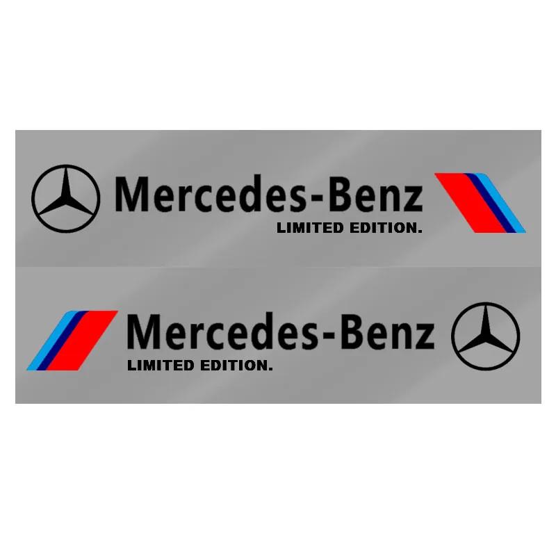OLV5 Reflective Car Door Side Sticker Body Graphics Vinyl Decal For Mercedes Benz W204 W212 W176 GLC CLA GLA E C G M R S Class AMG