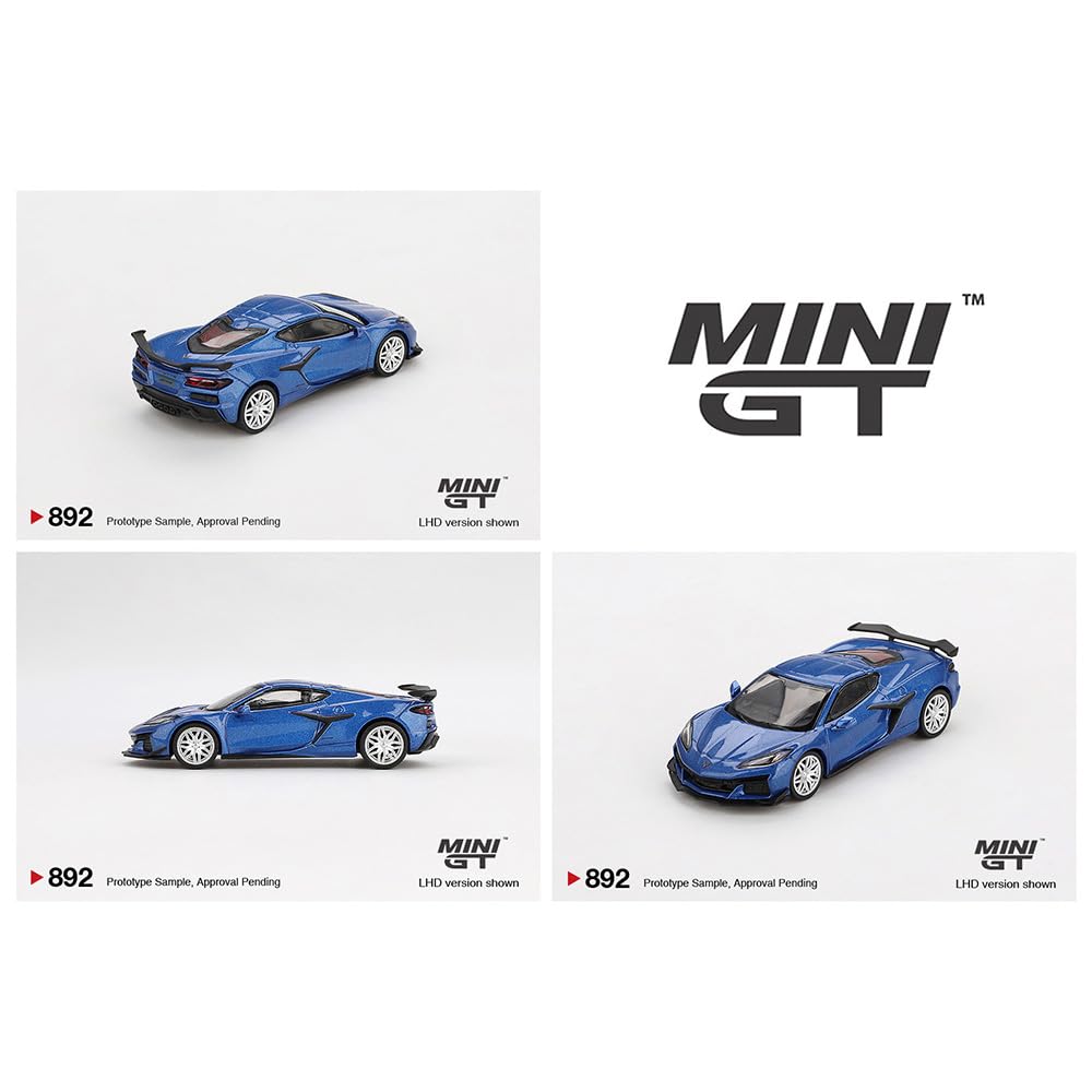 MINI GT Scale MiJo Toys 2023 CHEVROLET CORVETTE Z06 BLUE USA MiJo Toys Exclusive Chevrolet Corvette Z06 2023 Elkhart Lake Blue Metallic 164 -
