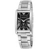 AR1608 Rectangular Black Dial Men's Watch