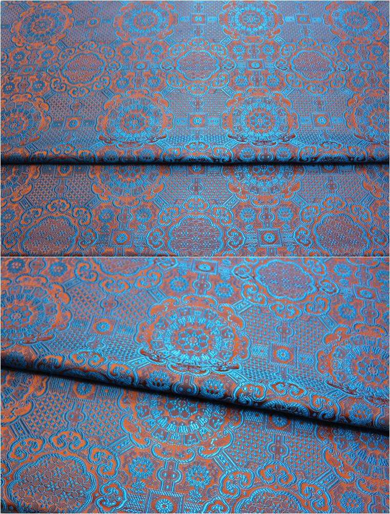 Saténová Hedvábná Brokátová Žakárová Květinová Látka Vintage Kostým Šaty Řemeslné Oblečení Potřeby Cheongsam Povlaky na Polštáře Šití