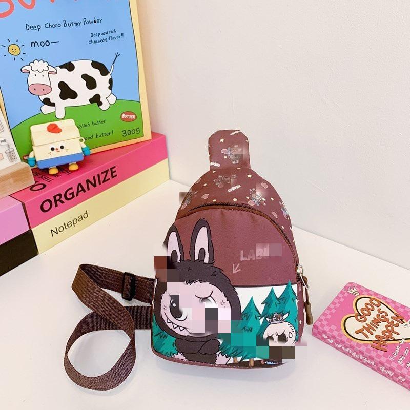 Cute Cartoon Children's Backpack: Trendy Casual Small Bag for Kindergarten Girls - Crossbody or Chest Style