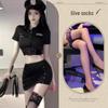 Provocative Policewoman & Secretary Cosplay Lingerie with Open Crotch