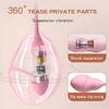 Wearable Vibrator Inflatable Vibrating Anal Vibrator with 10 Vibration Modes Remote Control Couples Clitoral Panties Vibrator for Women Adult Sex Toys