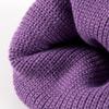 Knitted Hat Women's Cold Hat Winter Hat Men's Autumn and Winter Melon Leather Hat Solid Color Versatile Dome Wool Hat