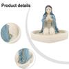 Virgin Mary Rosary Holder for Devotion and Religious Display Crafted in Resin to Maintain Durability and Aesthetic Appeal
