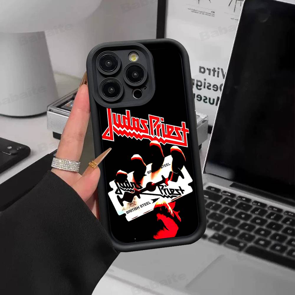 Band J-Judas P-Priest Handyhülle Für IPhone 17 16 15 14 13 12 11 Air Plus Pro Max Weiche Rückabdeckung
