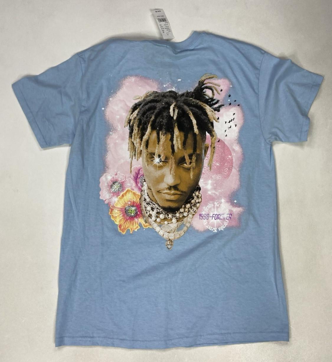 Juice Wrld Legends Never Die 1998 Forever Graphic T-shirt Men Medium Blue Music XXXXL